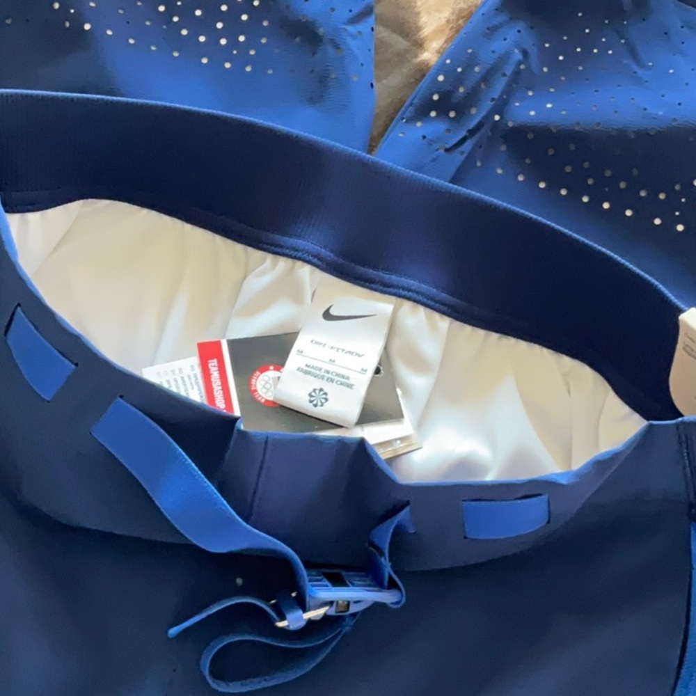 NIKE WOMENS TEAM USA PODIUM PANTS COLOR BLUE VOID MEDIUM AND LARGE - Picture 9 of 16
